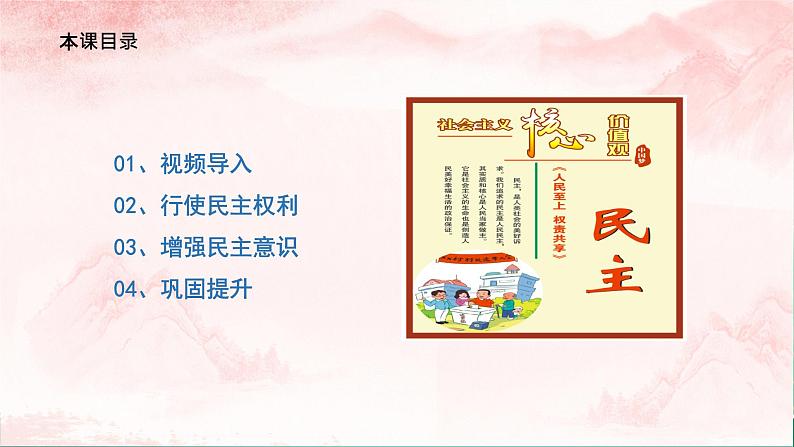 【核心素养目标】3.2《参与民主生活》课件+教案+视频04