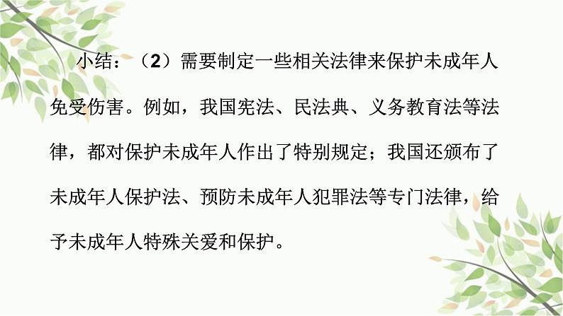 部编版道德与法治七年级下册 第十课 法律伴我们成长第一课时 法律为我 们护航-课件第5页