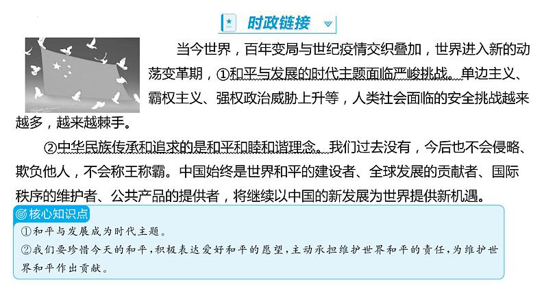 2.1 推动和平与发展+课件-2022-2023学年部编版道德与法治九年级下册第4页