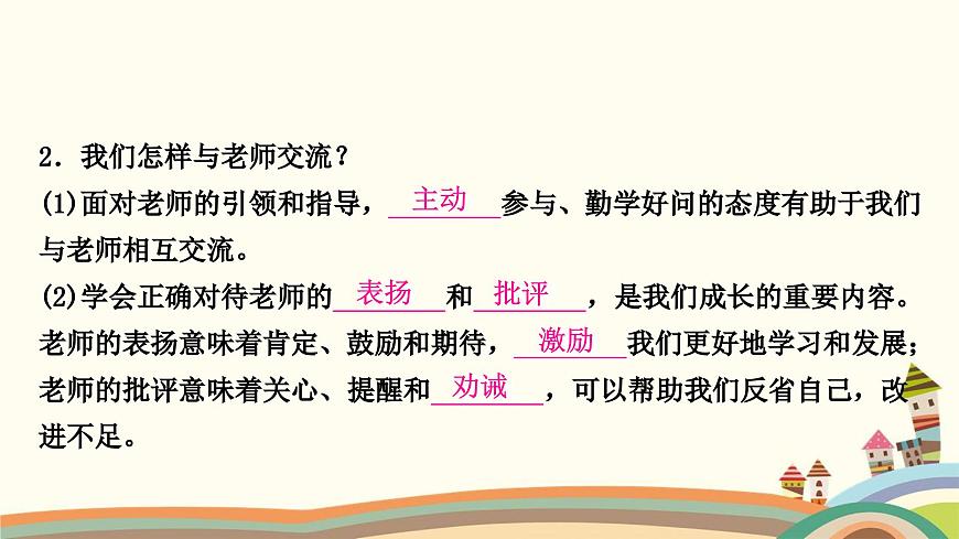 部編版道德與法治七年級(jí)上冊(cè)第六課　師生之間第二課時(shí)　師生交往 課件第7頁(yè)