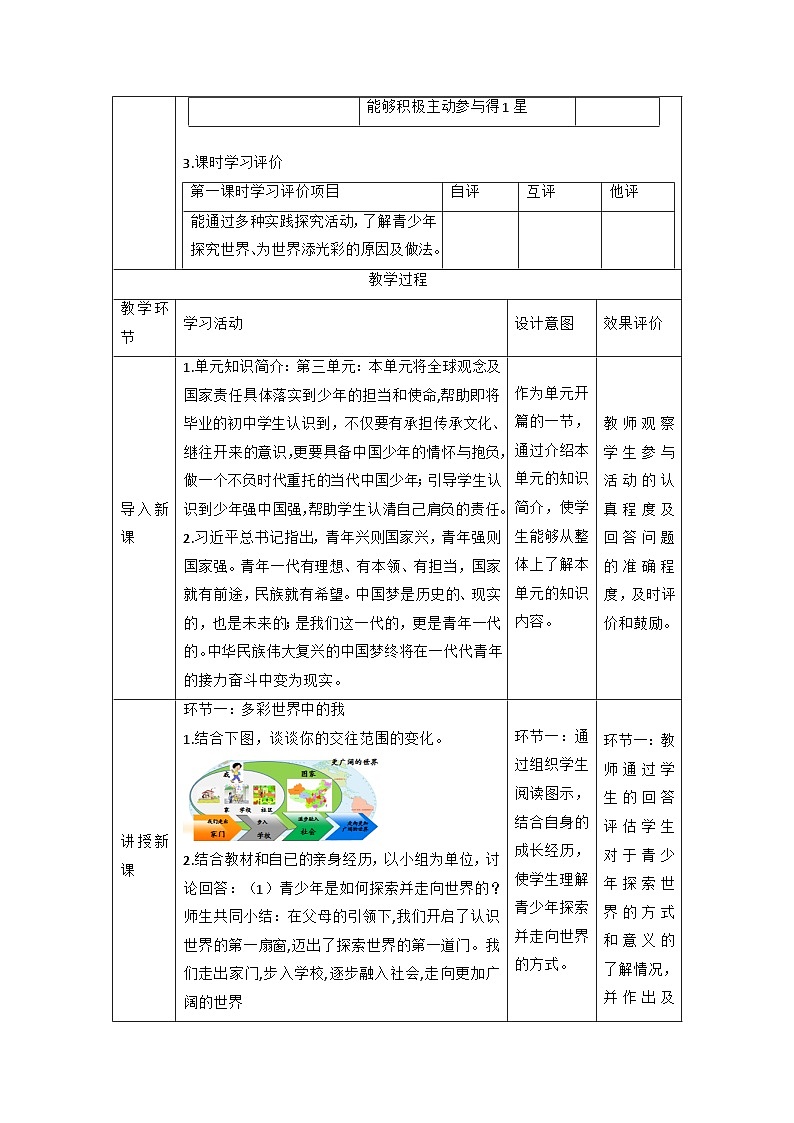 【新课标大单元】部编版九下道法 5.1《 走向世界大舞台》 教案第2页