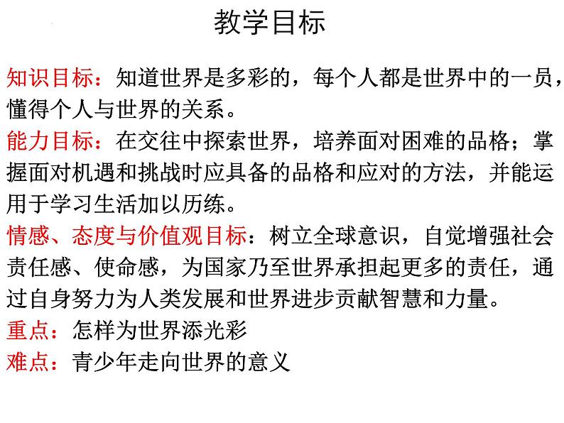 5.1 走向世界大舞台( 课件) 2023-2024学年九年级道德与法治下册 (部编版)第3页