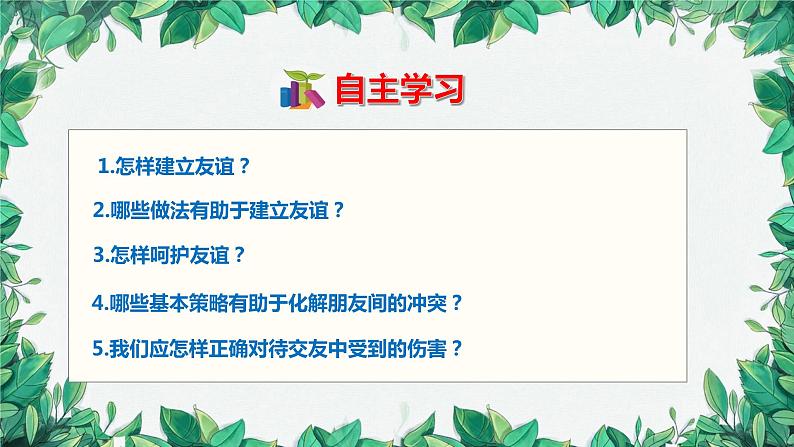 部编版道德与法治七年级上册 第五课第一课时 让友谊之树长青课件04