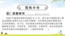 人教版九年级道德与法治下册第一单元第一课同住地球村聚焦中考课件