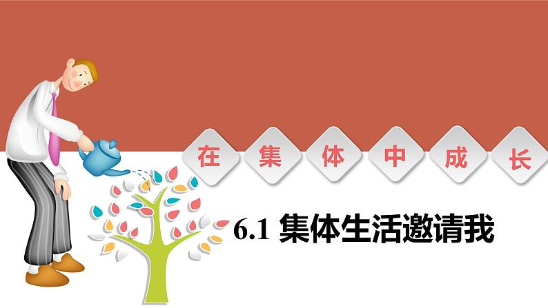 道德与法治统编版七年级下册6.1集体生活邀请我 课件第1页