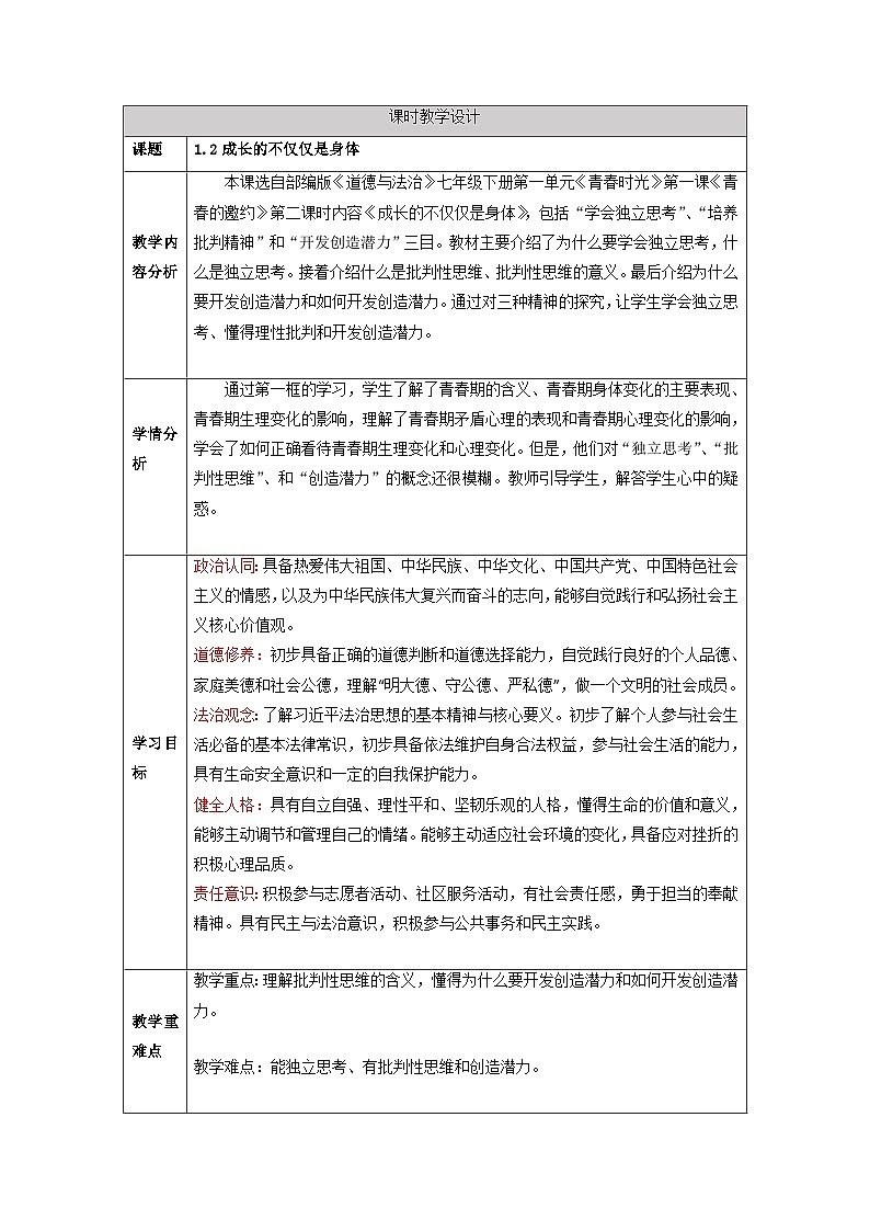 七年级下部编版道德与法治第一课第二框《悄悄变化的我》课件(含教学设计,2个视频)01