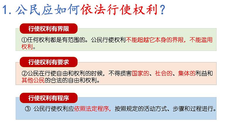 3.2 依法行使权利 (课件)八年级下册道德与法治 统编版 (2)第7页