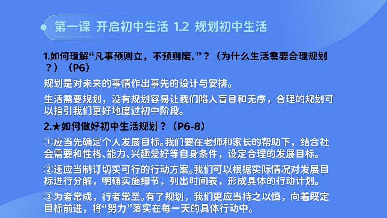 部编版初中道法7上 第1单元 少年有梦 复习课件+知识清单06