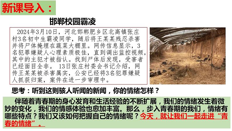 4.1 青春的情绪(同步课件) -2023-2024学年七年级道德与法治下册 (统编版)第1页