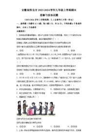 安徽省淮北市2023-2024学年九年级上学期期末 道德与法治试题（含解析）