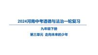 2024河南中考道德与法治一轮复习九年级下册第三单元 走向未来的少年课件