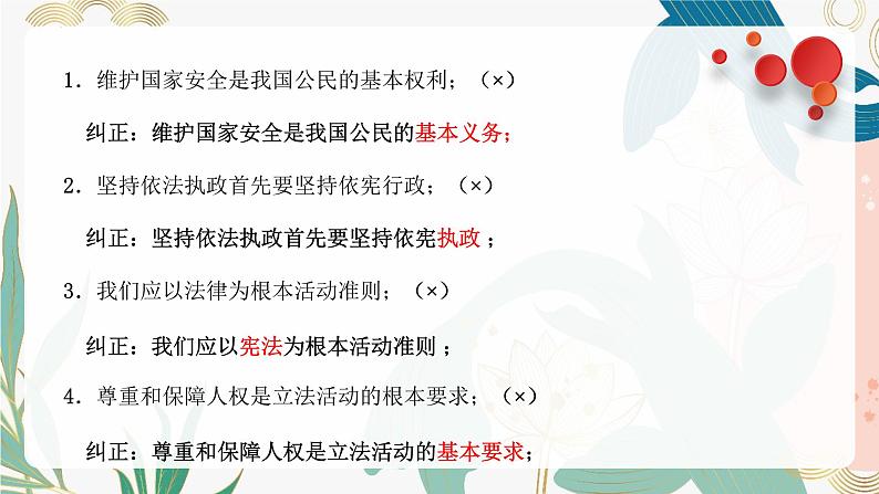 【期中讲练测】统编版八年级下册道德与法治一单元 坚持宪法至上-考点知识清单06