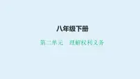 八年级下册-第二单元-理解权利义务 复习课件 2024年中考道德与法治一轮复习
