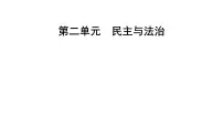 九年级上册第二单元　民主与法治 课件 2024年中考道德与法治一轮复习