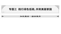 山东省2024年中考道德与法治二轮热点专题复习课件专题三 践行绿色低碳，共筑美丽家园