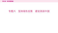 山东省2024年中考道德与法治二轮热点专题复习课件6.专题六　坚持绿色发展　建设美丽中国