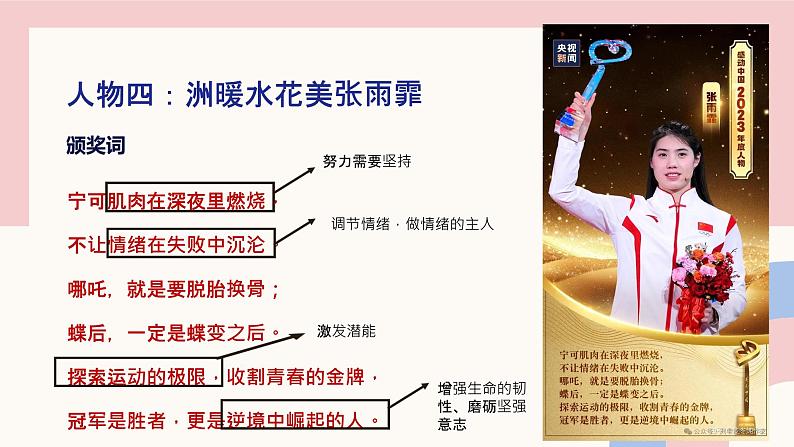 2024年中考二轮道德与法治复习:感动中国人物 知识点课件第8页