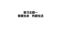 2024年中考道德與法治二輪復(fù)習(xí)核心素養(yǎng)課件 主題一 敬畏生命 熱愛生活