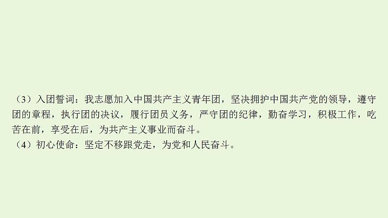 2024年中考道德与法治二轮复习课件 专题一 中国共产主义青年团第十九次全国代表大会第5页