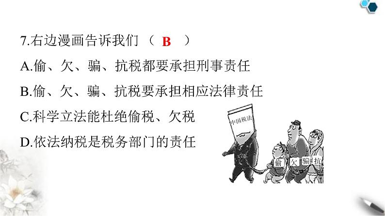 人教版八年级道德与法治下册期中检测卷课件第8页