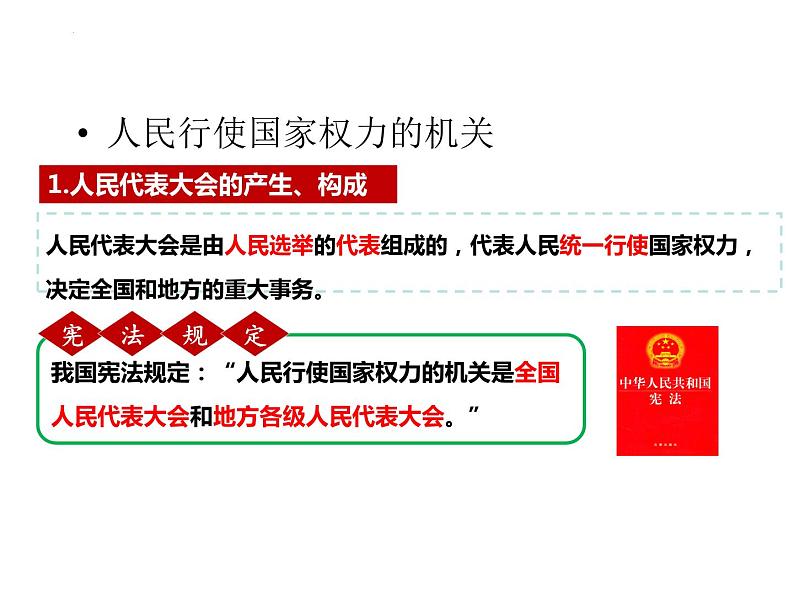 6.1 国家权力机关 课件 ---2023-2024学年统编版道德与法治八年级下册06