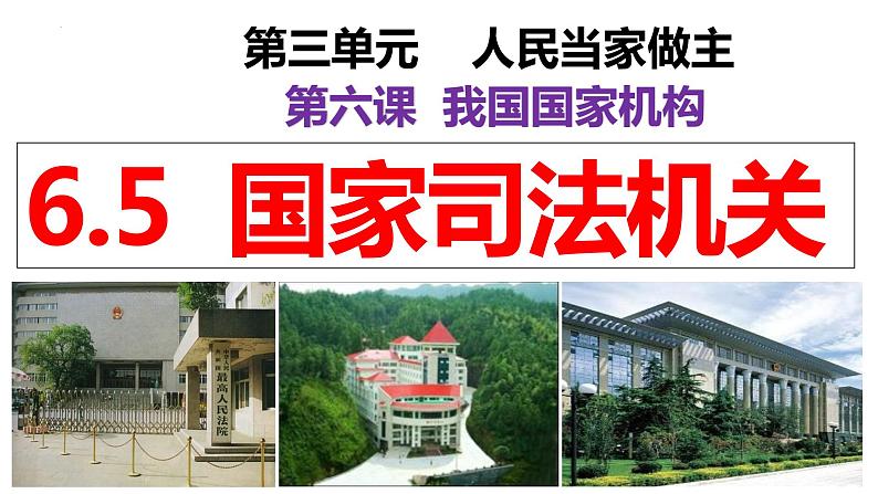 6.5 国家司法机关 课件 2023-2024学年八年级道德与法治下册 (统编版)02