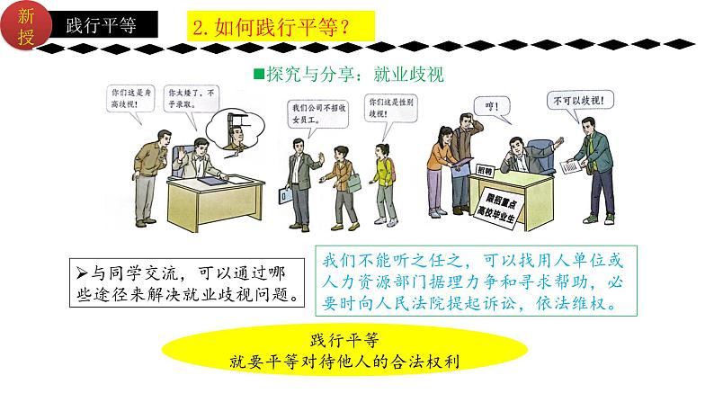 7.2自由平等的追求 (课件) 2023-2024学年八年级道德与法治下册 (统编版)06