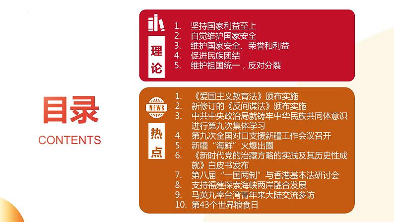 维护国家利益 铸牢国家安全 课件 2024年中考道德与法治 时政热点专题复习第2页