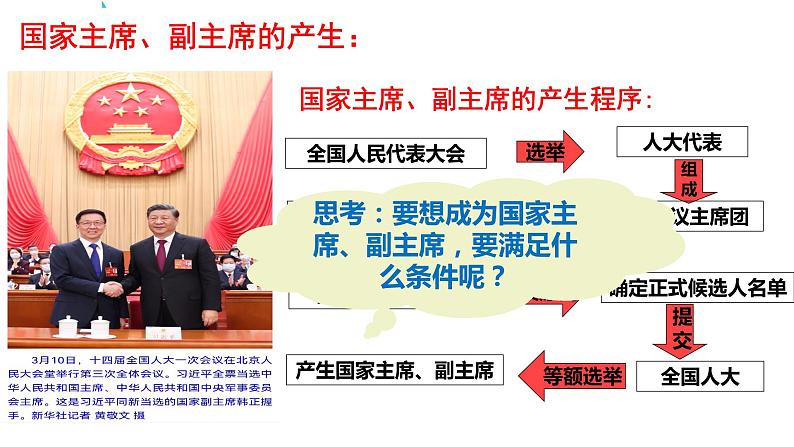 6.2 中华人民共和国国家主席 课件 -2023-2024学年道德与法治八年级下册08