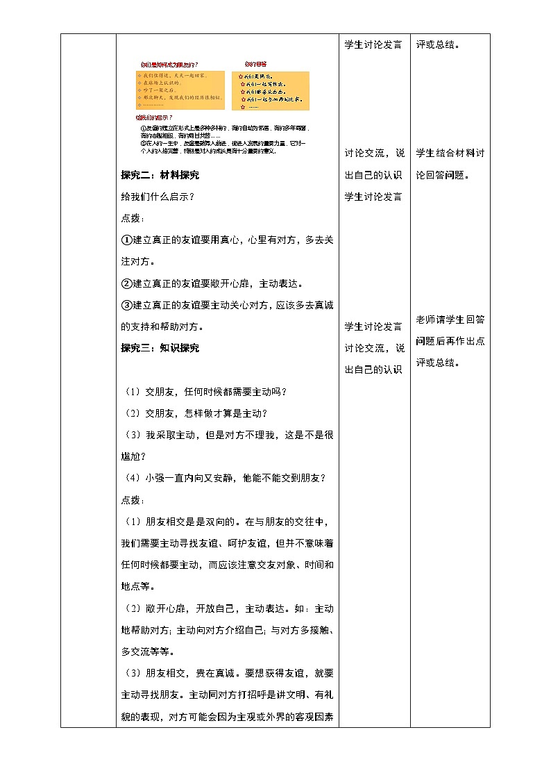 5.1+让友谊之树常青+教学设计部编版道德与法治七年级上册02