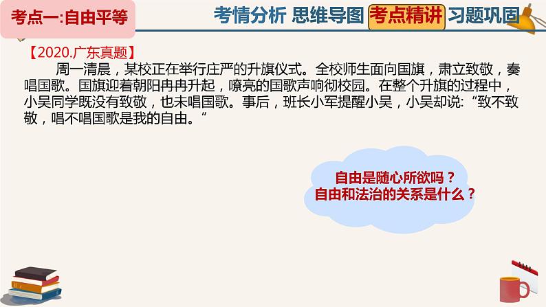 中考一轮道德与法治复习:追求自由平等 维护公平正义 课件第8页