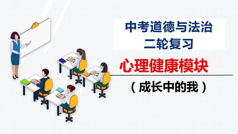 板块6:心理健康模块-中考道德与法治二轮专题复习实用课件(全国通用)第1页