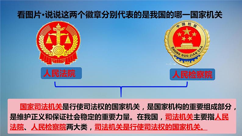 6.5 国家司法机关 课件-2023-2024学年八年级下册道德与法治第5页