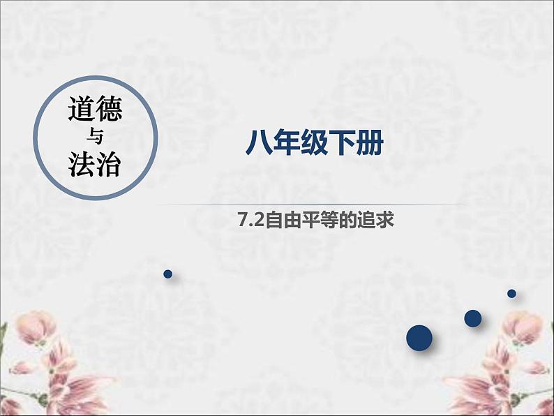 7.1 自由平等的真谛 课件-2023-2024学年统编版道德与法治八年级下册第1页