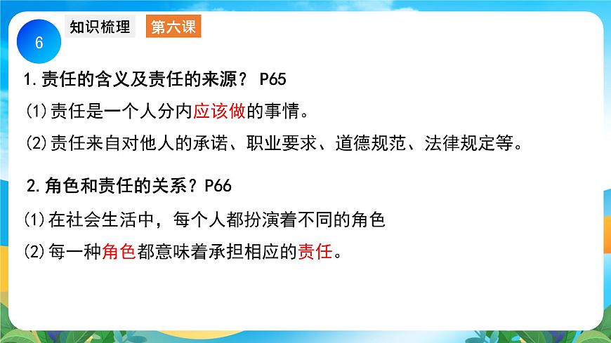 部編版8上道德與法治第三單元《勇?lián)鐣?huì)責(zé)任》復(fù)習(xí)課件第6頁(yè)
