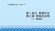 人教部编版七年级下册青春有格课文配套课件ppt