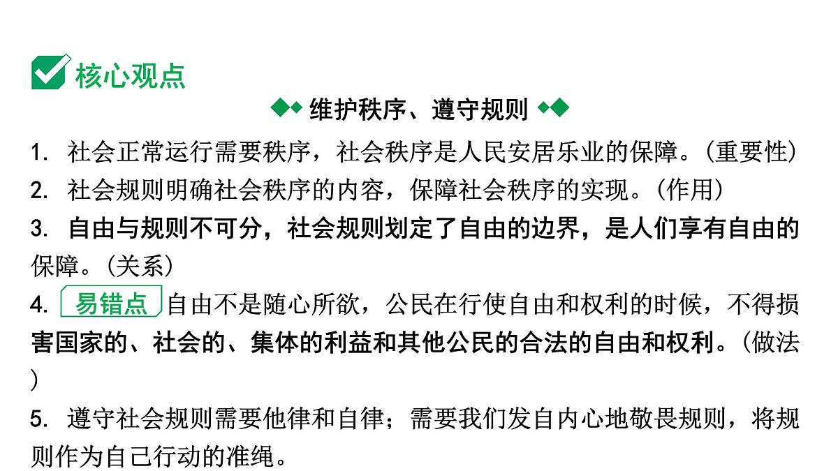 2024成都中考道法一轮复习备考专题 社会生活离不开规则,社会生活讲道德(课件)第5页