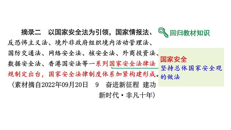 2024河北道法中考备考热点专题:总体国家安全观 (课件)第3页