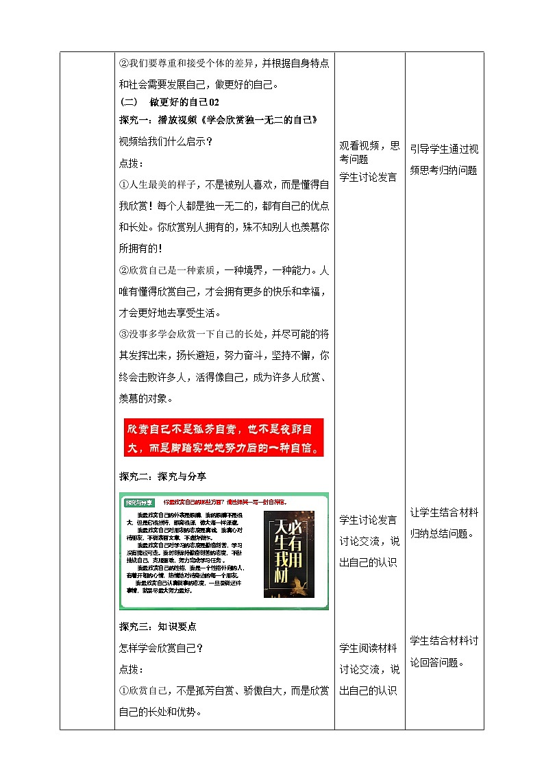 【核心素养】人教部编版道法七上 7.2.2《做更好的自己》课件+教案+学案+练习+素材03