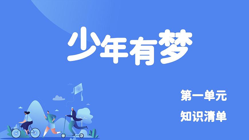 部編版初中道法7上 第一單元 少年有夢(mèng) 復(fù)習(xí)課件第1頁