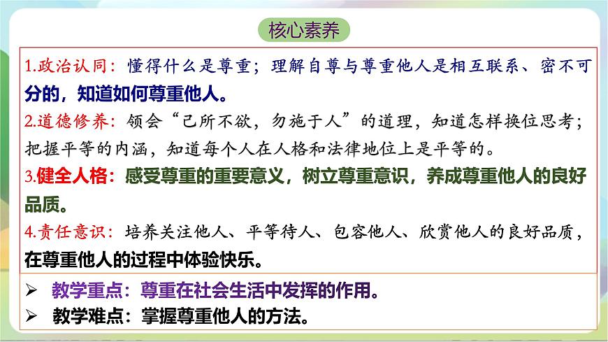 【核心素養(yǎng)】 4.1《尊重他人》課件—統(tǒng)編版道德與法治八年級上冊第3頁