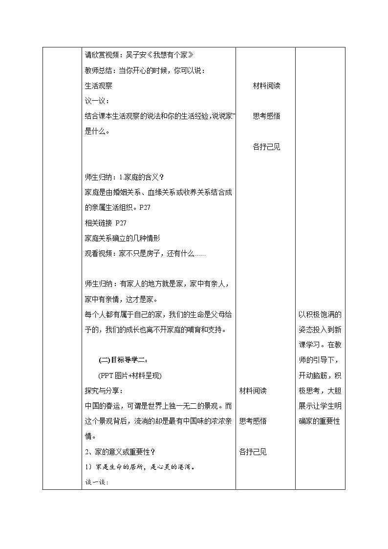 4.1 家的意味(教学设计) 第2页
