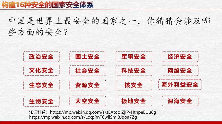 9.1認(rèn)識總體國家安全觀 課件-2024-2025學(xué)年道德與法治八年級上冊(統(tǒng)編版2024)第8頁