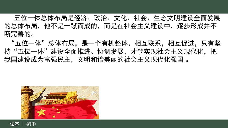【核心素養(yǎng)】初中道法學(xué)生讀本 3.1統(tǒng)籌推進“五位一體”總體布局 課件第6頁