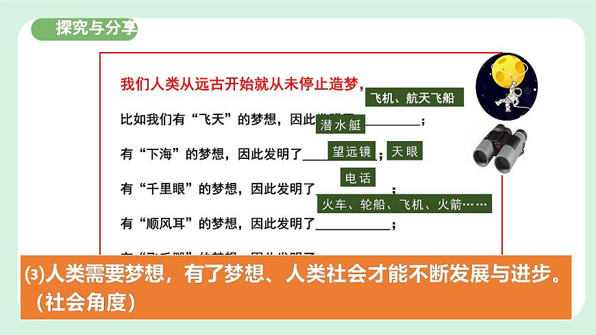 3.1《做有夢想的少年》2024-2025學年七年級道德與法治課件第8頁