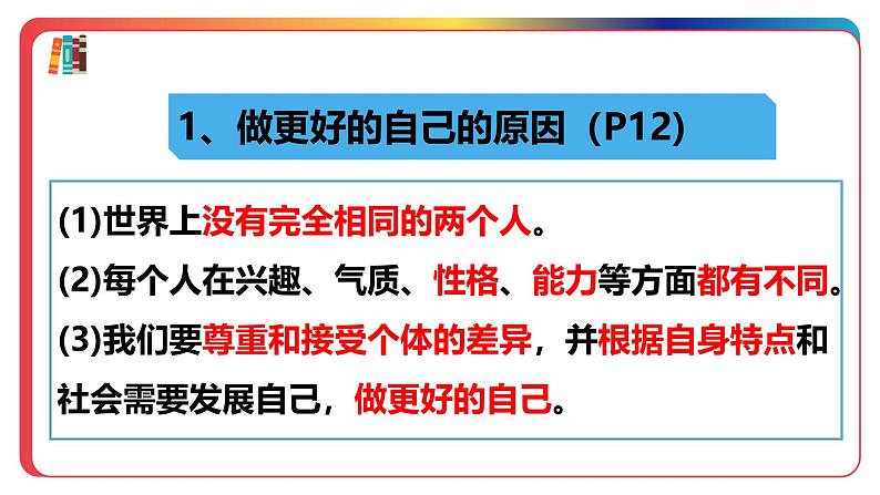 2.2 做更好的自己 课件-2024-2025学年统编版道德与 法治 七年级上册第6页