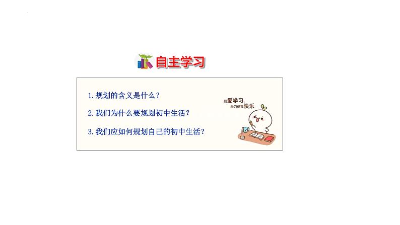 2024-2025学年统编版道德与法治七年级上册 1.2 规划初中生活 课件第3页