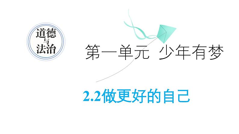 初中道德与法治新人教版七年级上册第一单元2.2 做更好的自己教学课件(2024秋)第1页