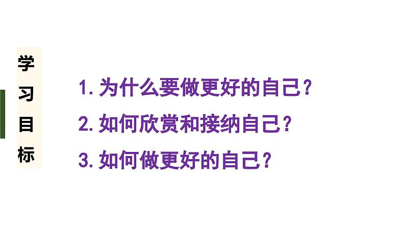 初中道德与法治新人教版七年级上册第一单元2.2 做更好的自己教学课件(2024秋)第3页