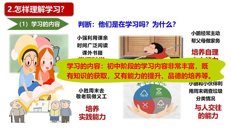 2024-2025学年统编版道德与法治七年级上册:3.2 学习成就梦想 课件第7页